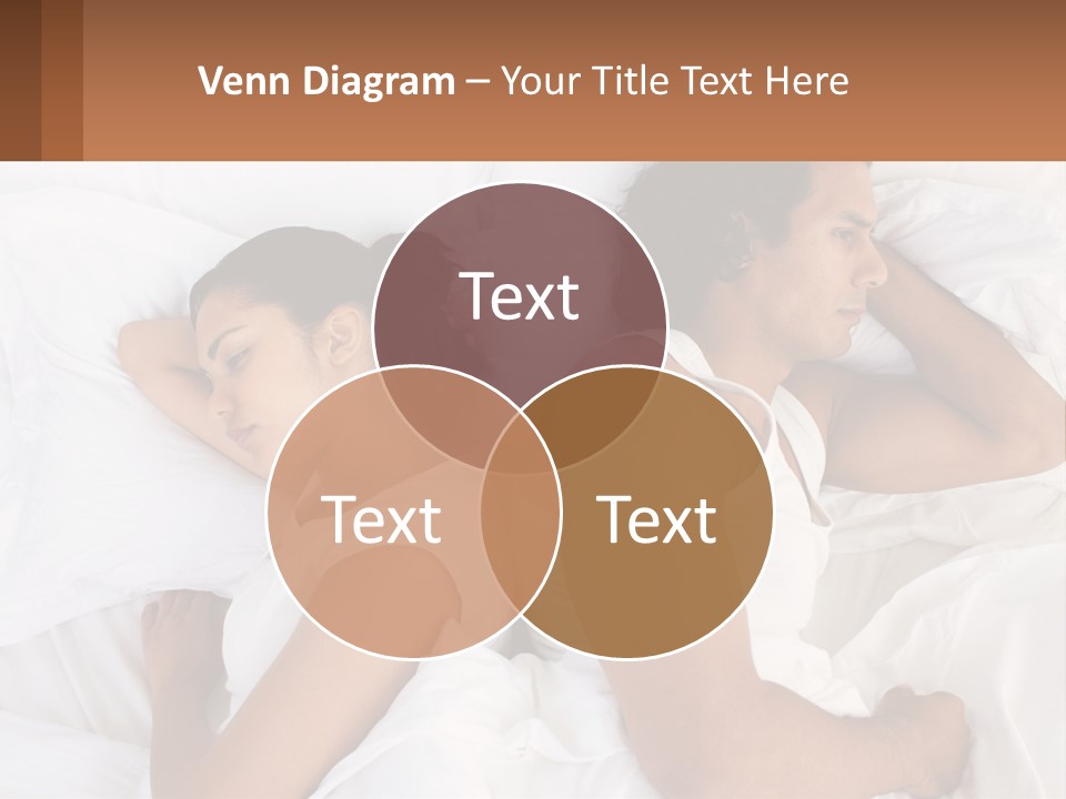 A Man And A Woman Sleeping In Bed Together PowerPoint Template