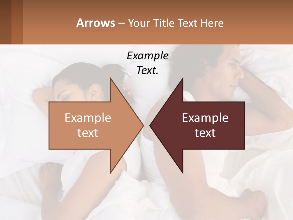 A Man And A Woman Sleeping In Bed Together PowerPoint Template