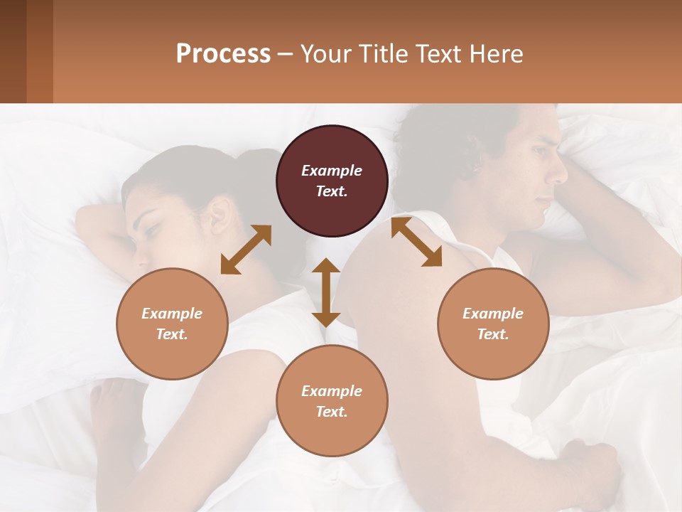 A Man And A Woman Sleeping In Bed Together PowerPoint Template