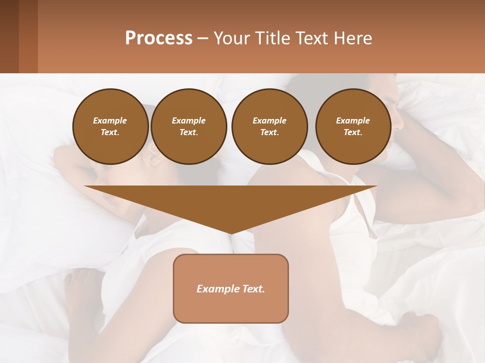 A Man And A Woman Sleeping In Bed Together PowerPoint Template