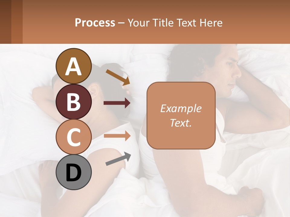 A Man And A Woman Sleeping In Bed Together PowerPoint Template