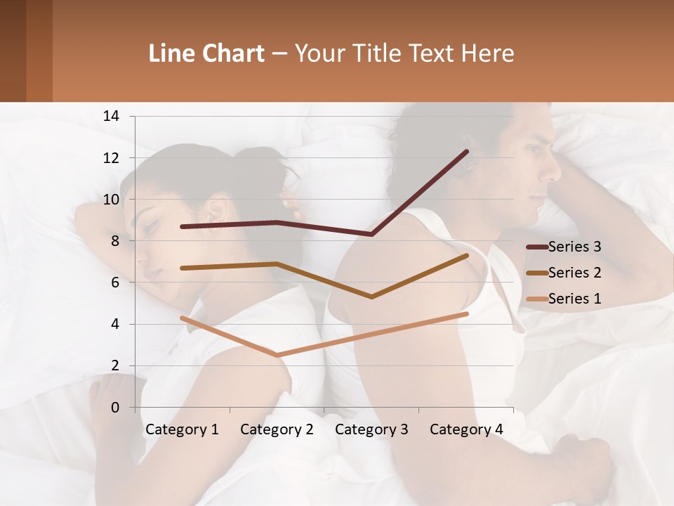 A Man And A Woman Sleeping In Bed Together PowerPoint Template
