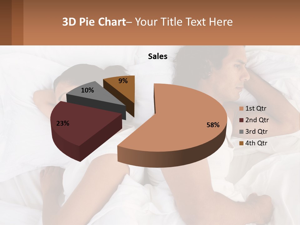 A Man And A Woman Sleeping In Bed Together PowerPoint Template