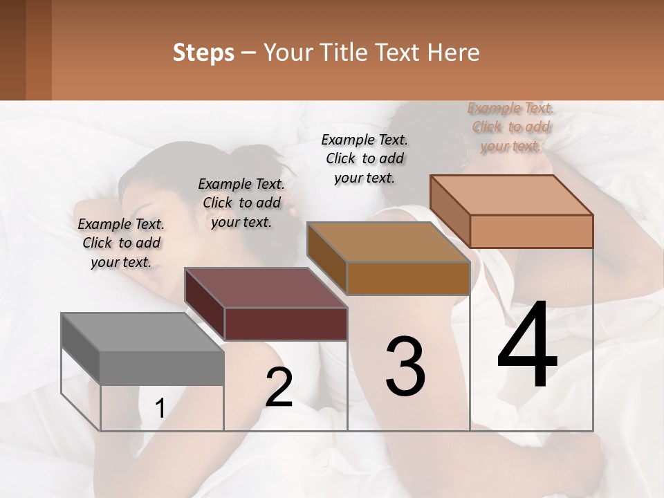 A Man And A Woman Sleeping In Bed Together PowerPoint Template