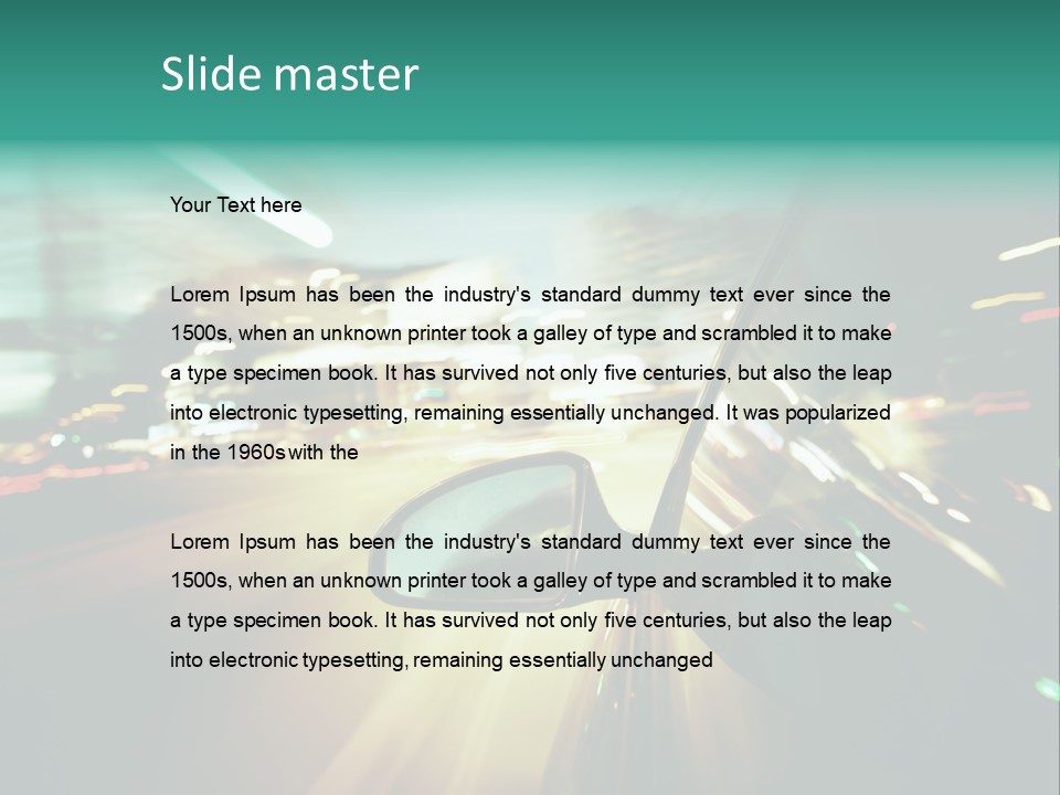 Zoom Blue Building PowerPoint Template