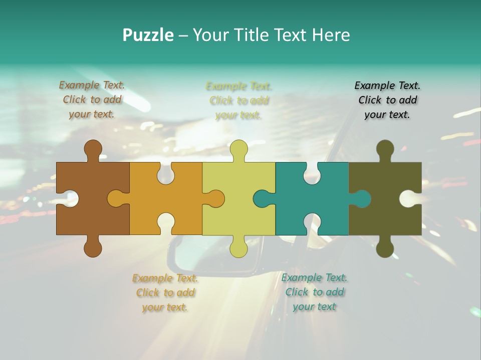 Zoom Blue Building PowerPoint Template