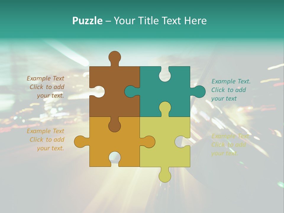 Zoom Blue Building PowerPoint Template