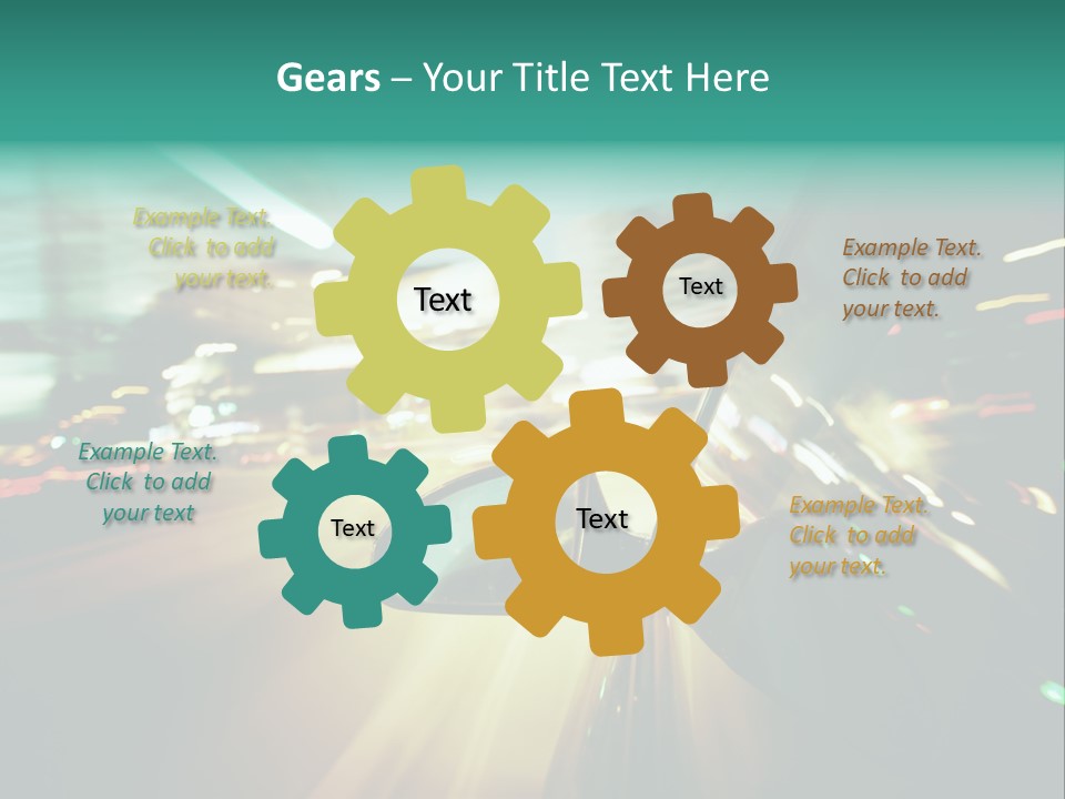 Zoom Blue Building PowerPoint Template