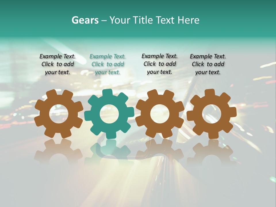 Zoom Blue Building PowerPoint Template