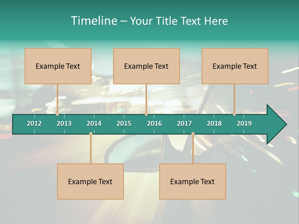 Zoom Blue Building PowerPoint Template