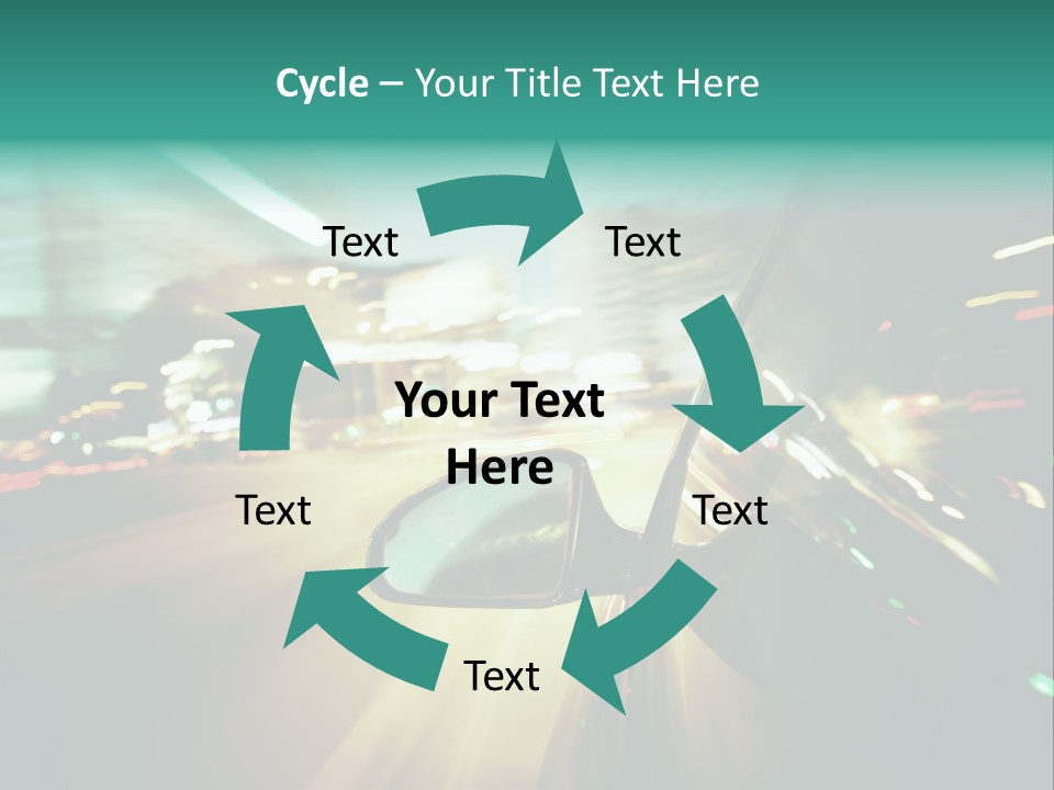 Zoom Blue Building PowerPoint Template