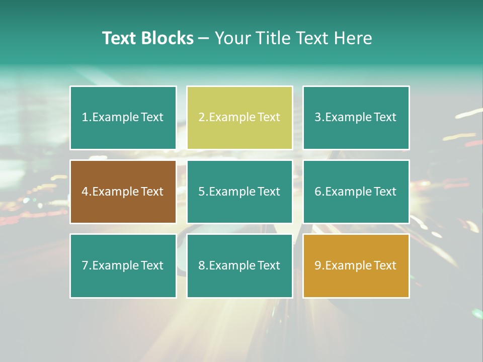 Zoom Blue Building PowerPoint Template