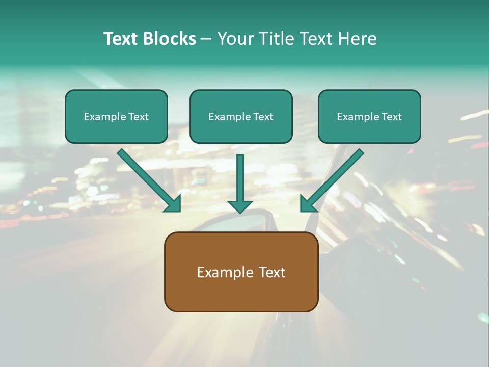 Zoom Blue Building PowerPoint Template