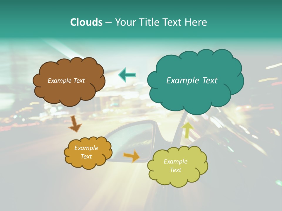Zoom Blue Building PowerPoint Template