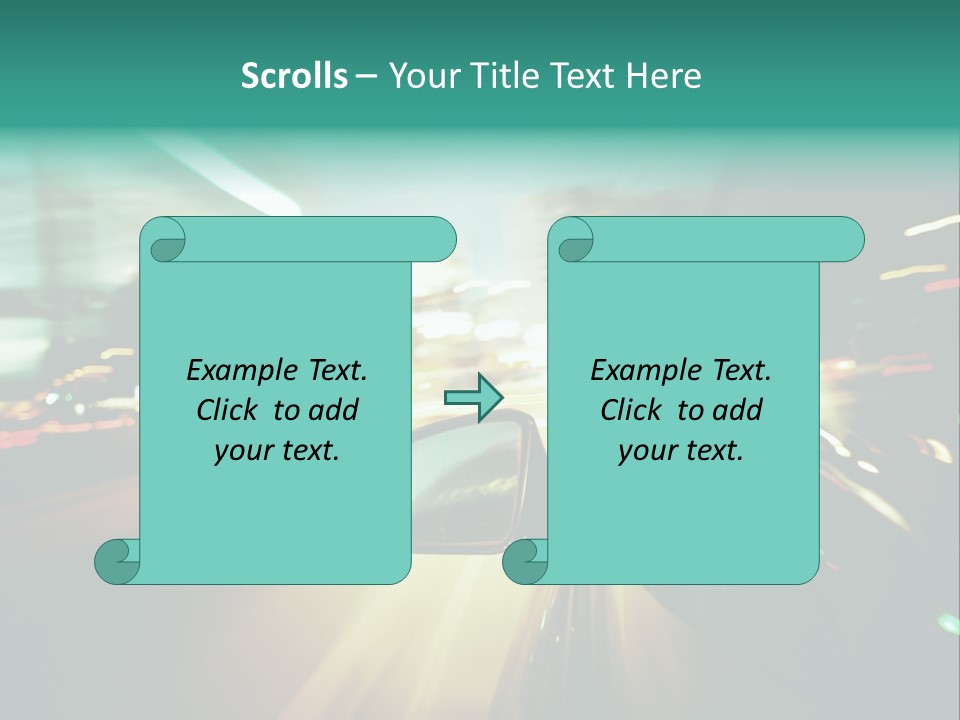Zoom Blue Building PowerPoint Template