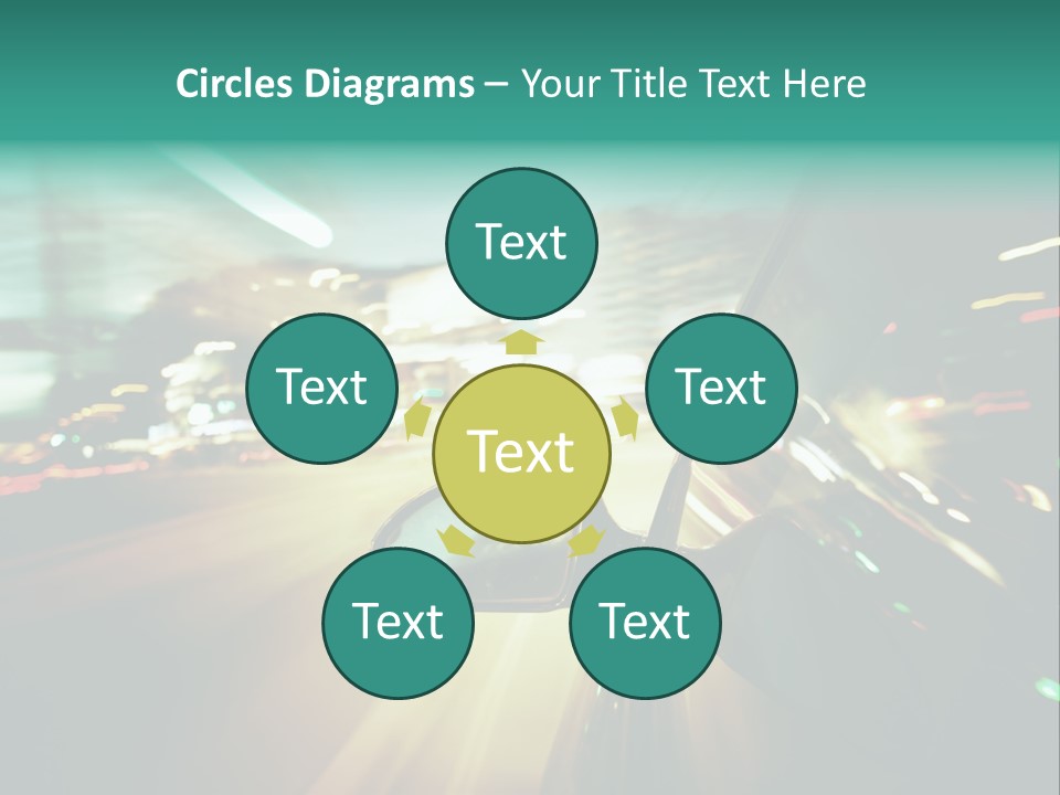 Zoom Blue Building PowerPoint Template