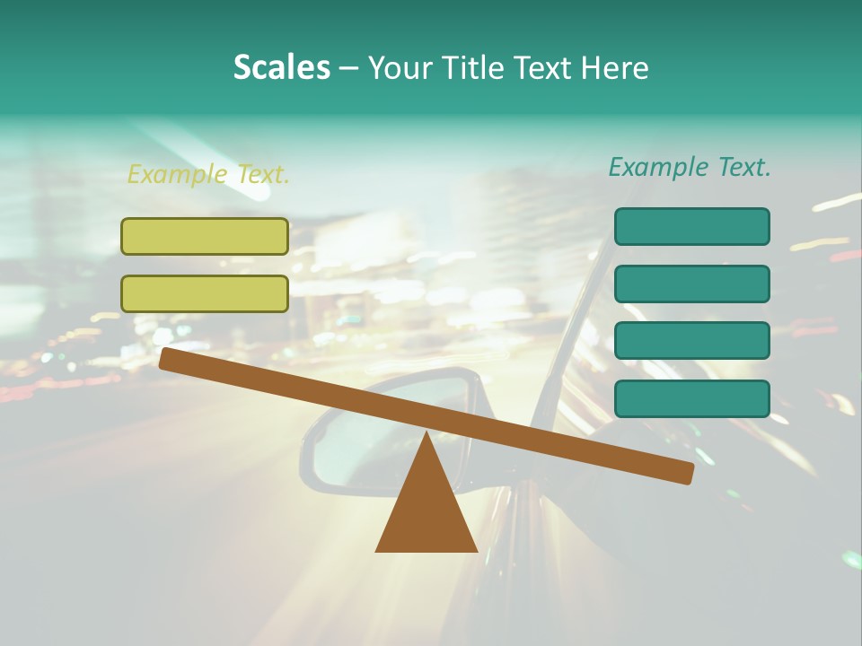 Zoom Blue Building PowerPoint Template