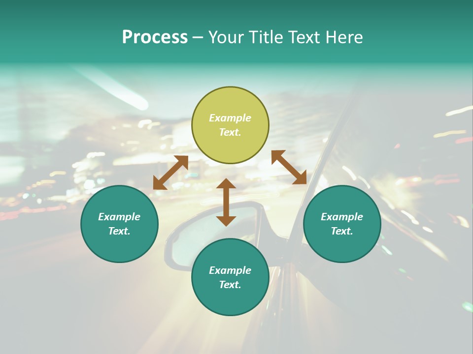 Zoom Blue Building PowerPoint Template