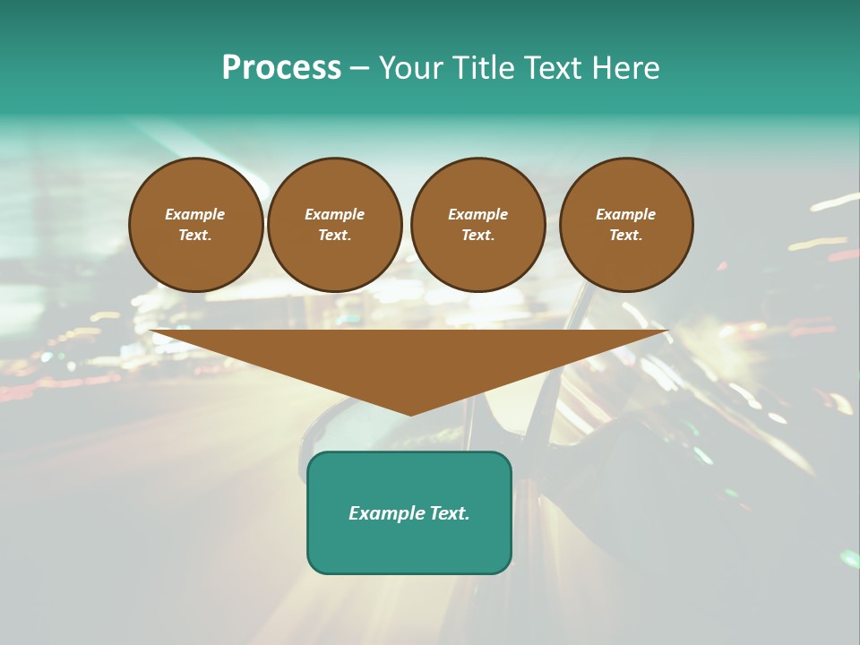 Zoom Blue Building PowerPoint Template