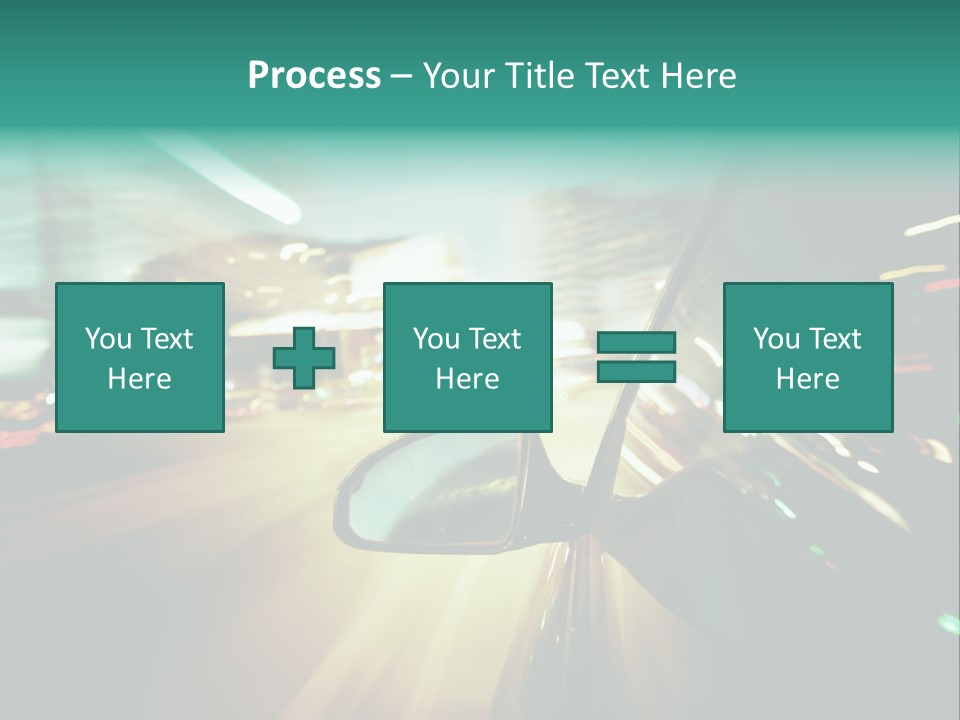 Zoom Blue Building PowerPoint Template