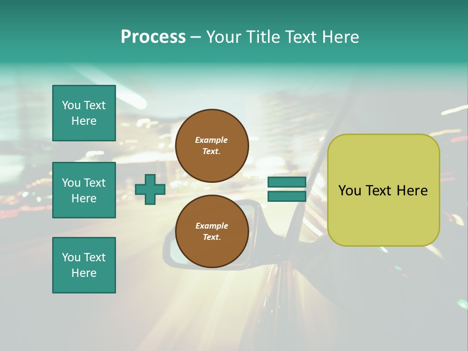 Zoom Blue Building PowerPoint Template