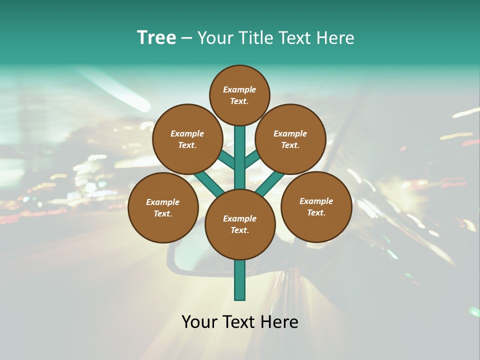 Zoom Blue Building PowerPoint Template