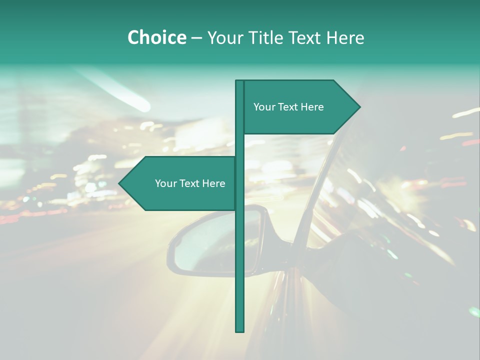 Zoom Blue Building PowerPoint Template