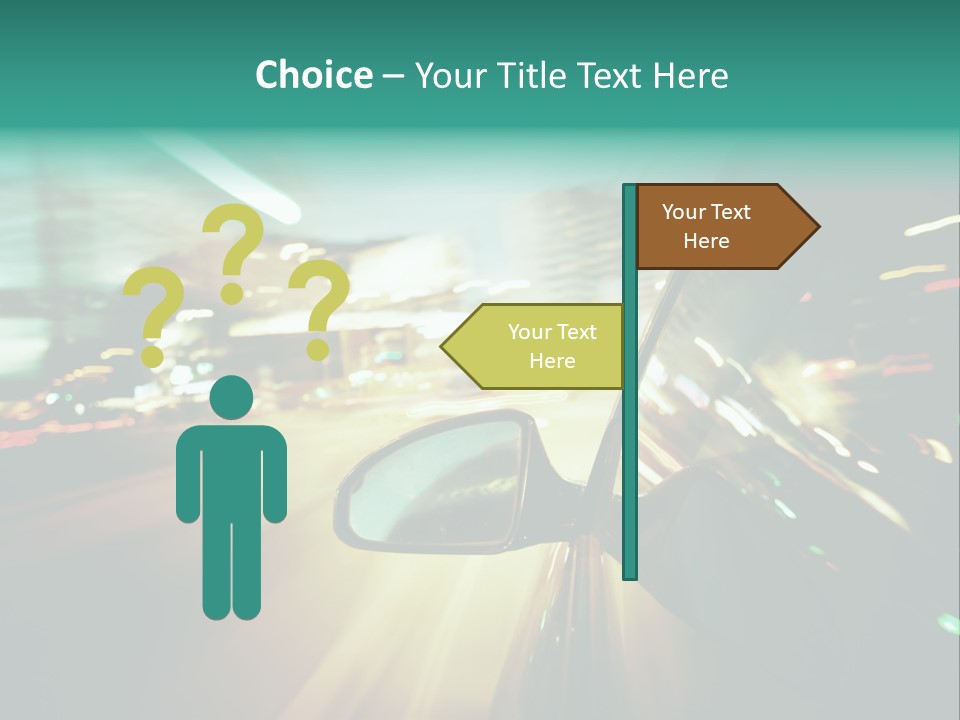 Zoom Blue Building PowerPoint Template