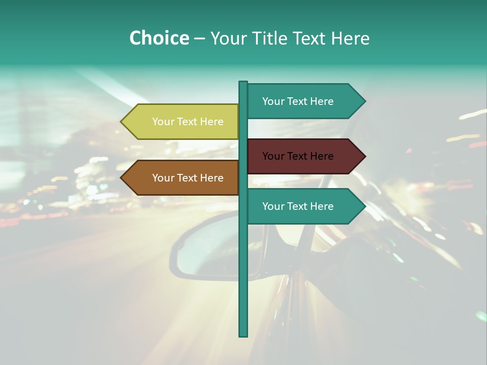 Zoom Blue Building PowerPoint Template