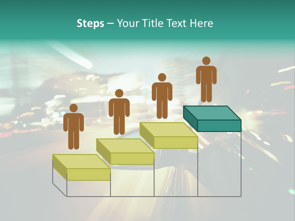 Zoom Blue Building PowerPoint Template