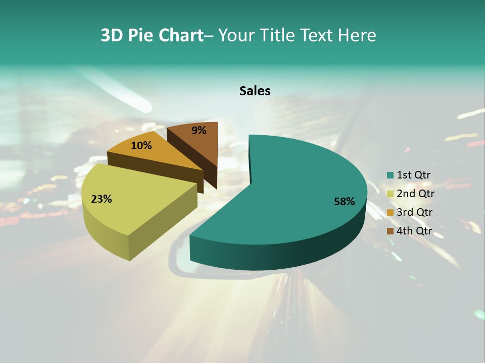 Zoom Blue Building PowerPoint Template