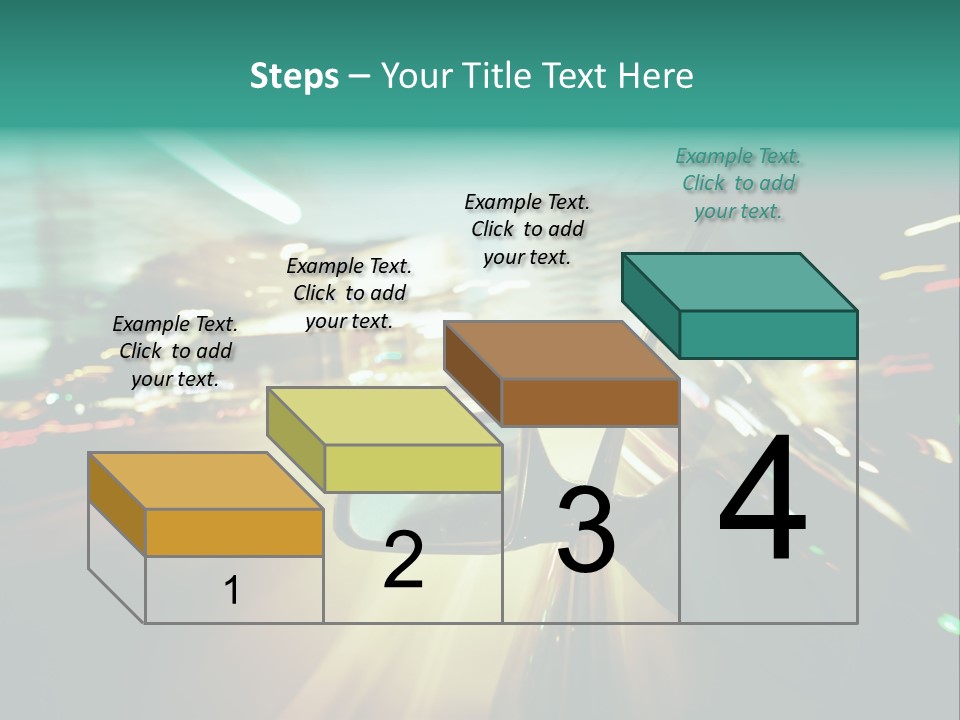 Zoom Blue Building PowerPoint Template