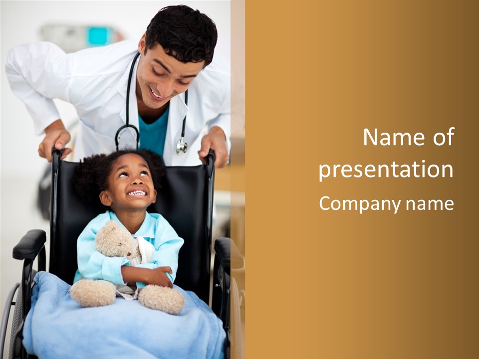 Medic Chair Emergency PowerPoint Template