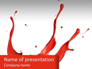 Abstract Motion Drop PowerPoint Template