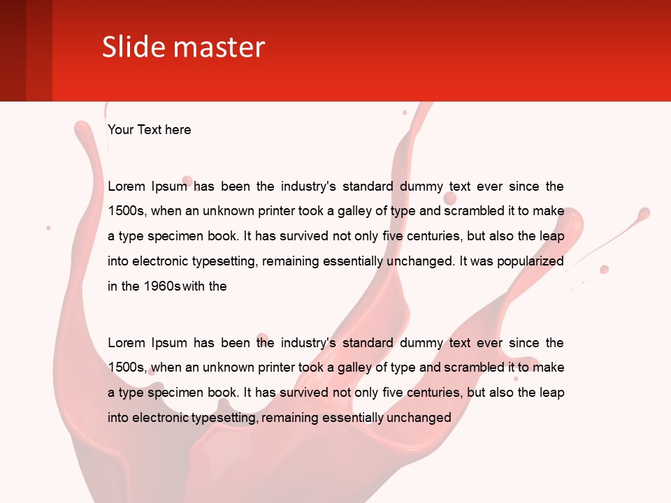 Abstract Motion Drop PowerPoint Template