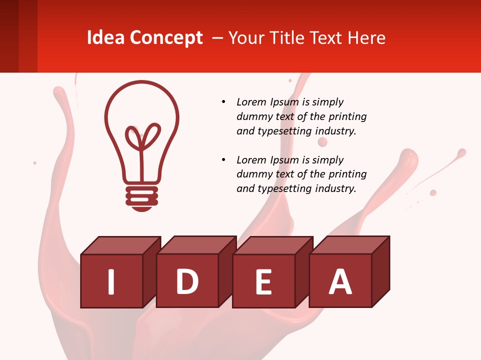 Abstract Motion Drop PowerPoint Template