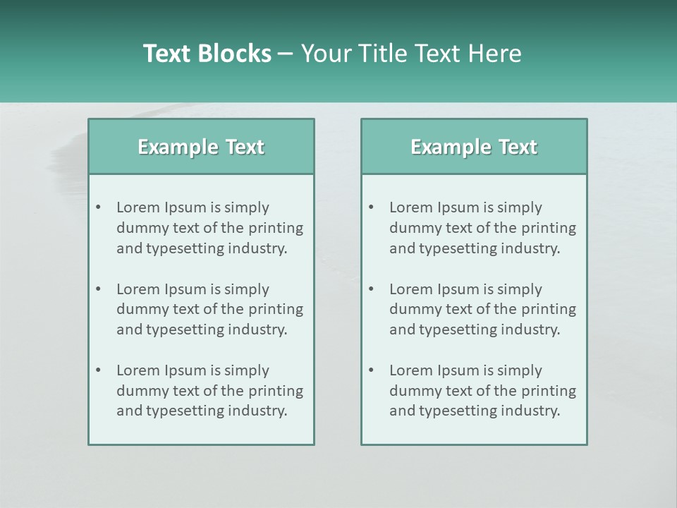 Calmer Blue Ocean PowerPoint Template