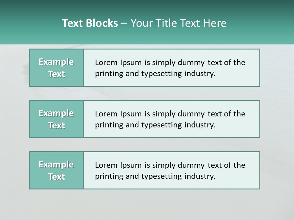 Calmer Blue Ocean PowerPoint Template