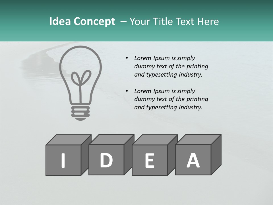 Calmer Blue Ocean PowerPoint Template