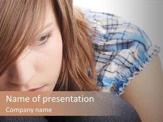 Stress Contemplation Worried PowerPoint Template