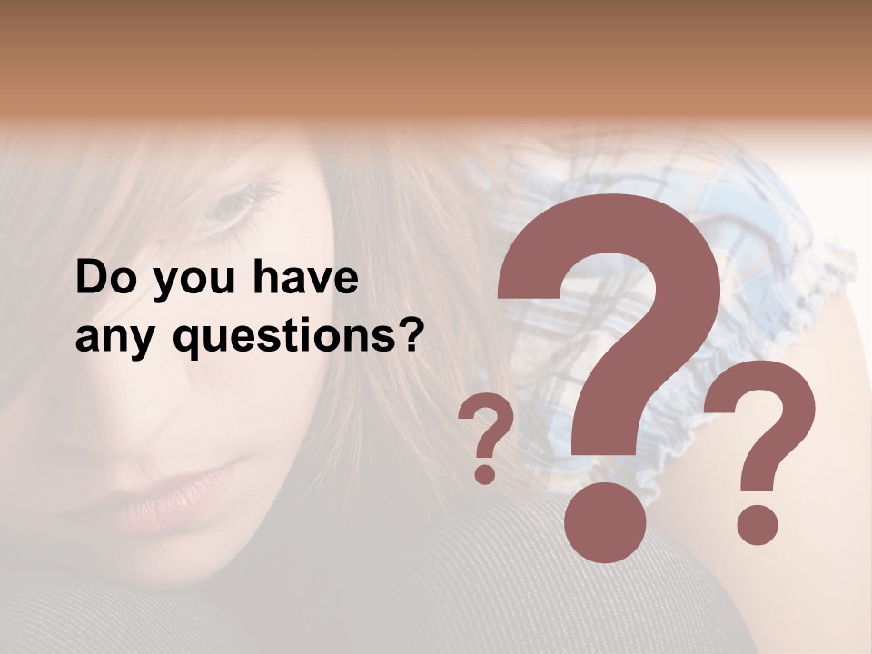 Stress Contemplation Worried PowerPoint Template