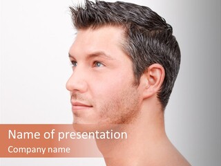 Charismatic Hair Style PowerPoint Template