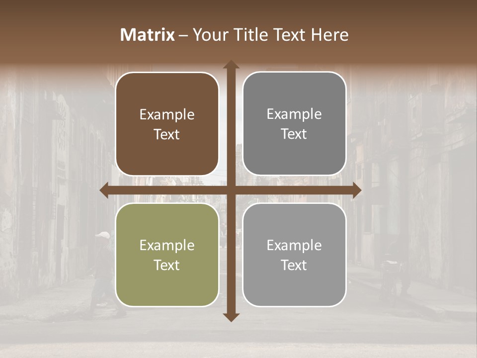 City Life Walking PowerPoint Template