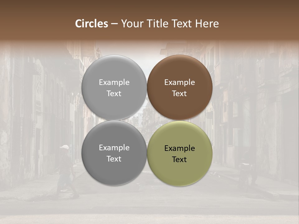 City Life Walking PowerPoint Template