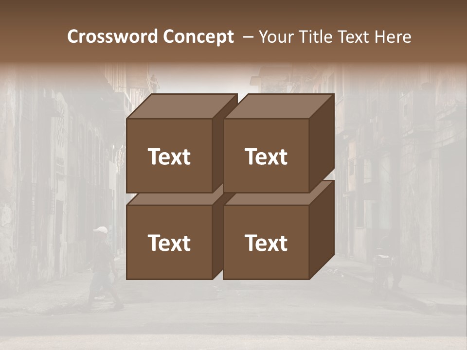 City Life Walking PowerPoint Template