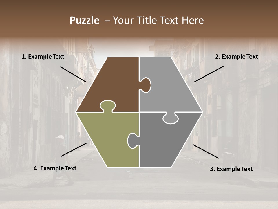 City Life Walking PowerPoint Template