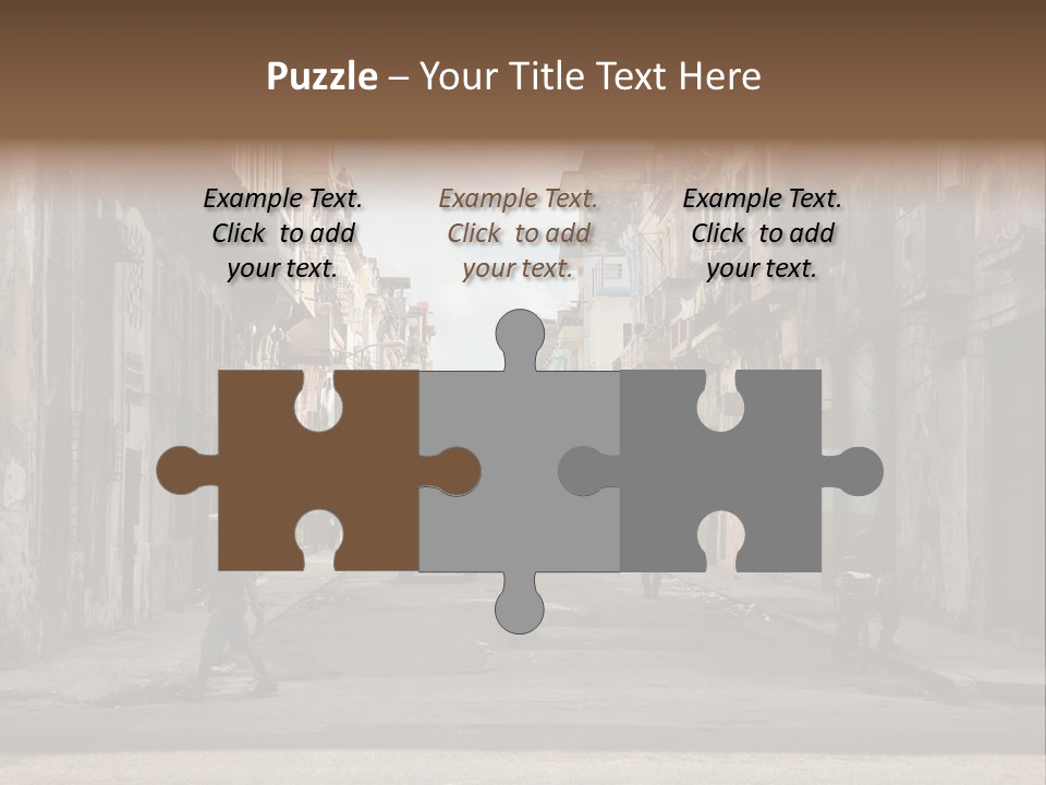 City Life Walking PowerPoint Template