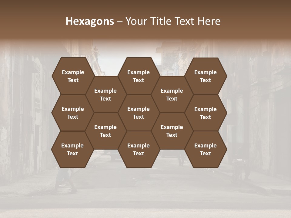 City Life Walking PowerPoint Template