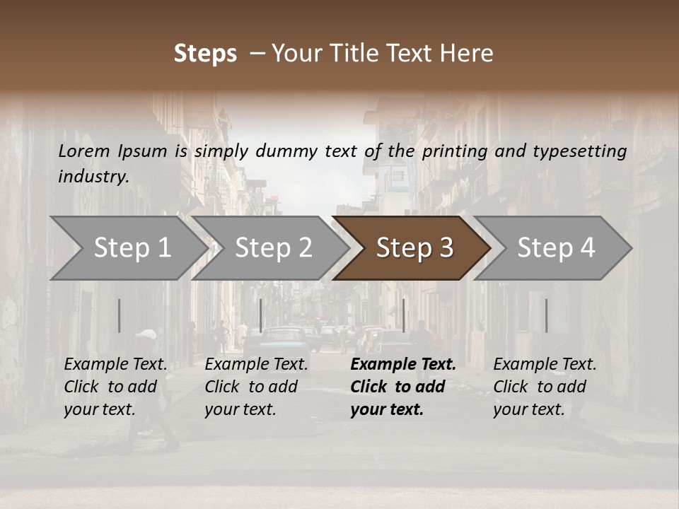 City Life Walking PowerPoint Template