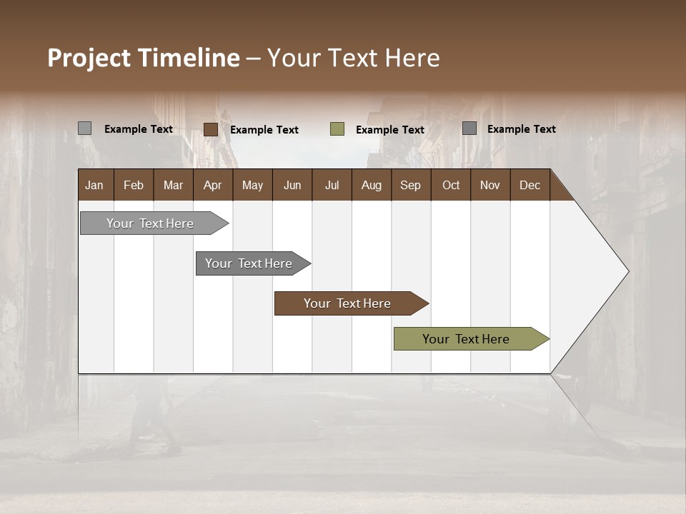 City Life Walking PowerPoint Template